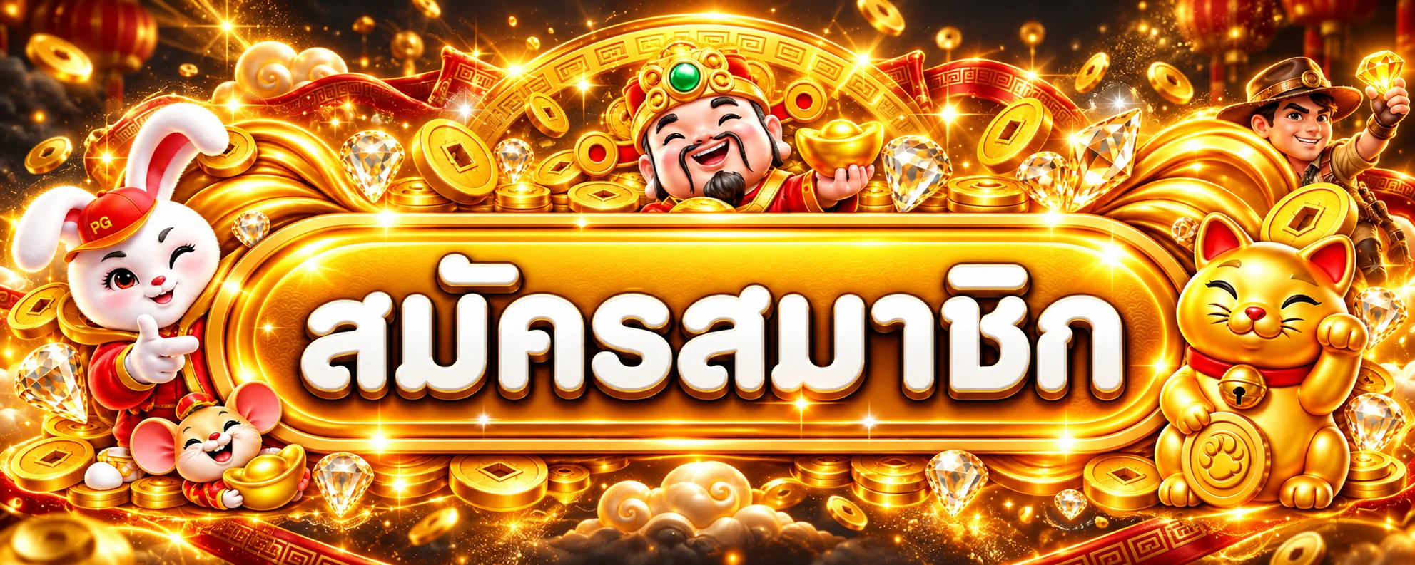ปุ่มสมัครสมาชิกและทางเข้า XPLAYZ